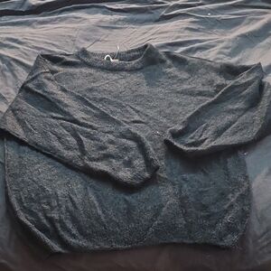 Free People Woman' Charcoal Crewneck Sweater